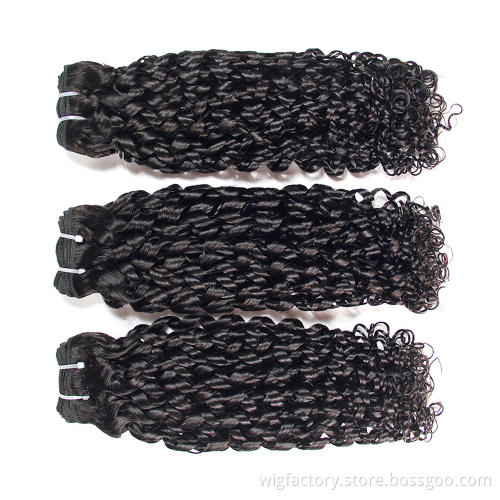 Best selling pixel curl hair,   raw cambodian curly hair, virgin cuticle aligned hair pixel curl